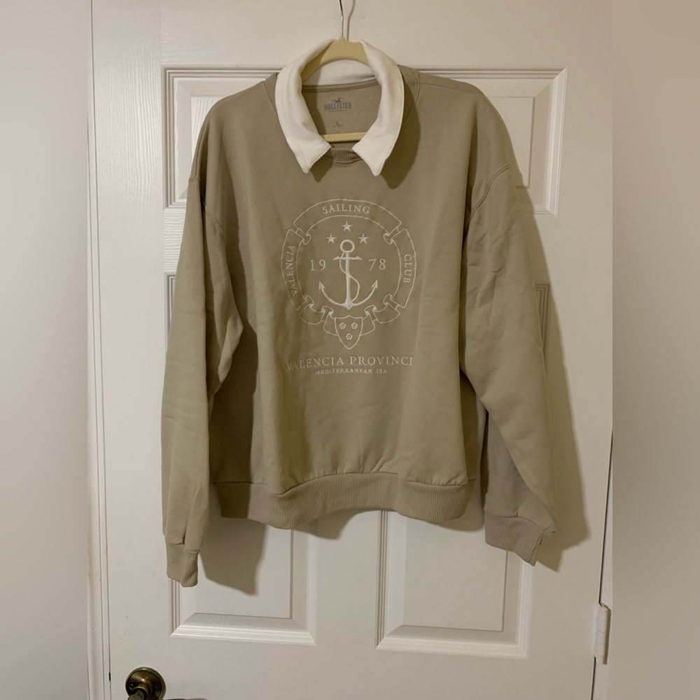 Hollister Valencia Sailing Club Sweatshirt XL‎ | Nautical Preppy Coastal Style
